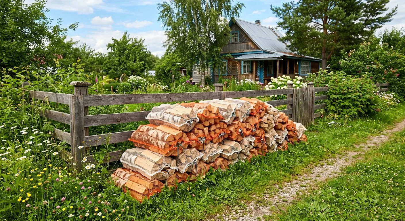 Дрова для дачи в Зиме