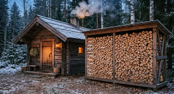 Укладка дров в Зиме, проезд Тепличная, 6